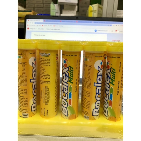 Bocalex - Viên Sủi Bổ Sung Vitamin C,Multivitamin ,Mùi Vị Thơm Ngon- Tăng Cường Đề Kháng.