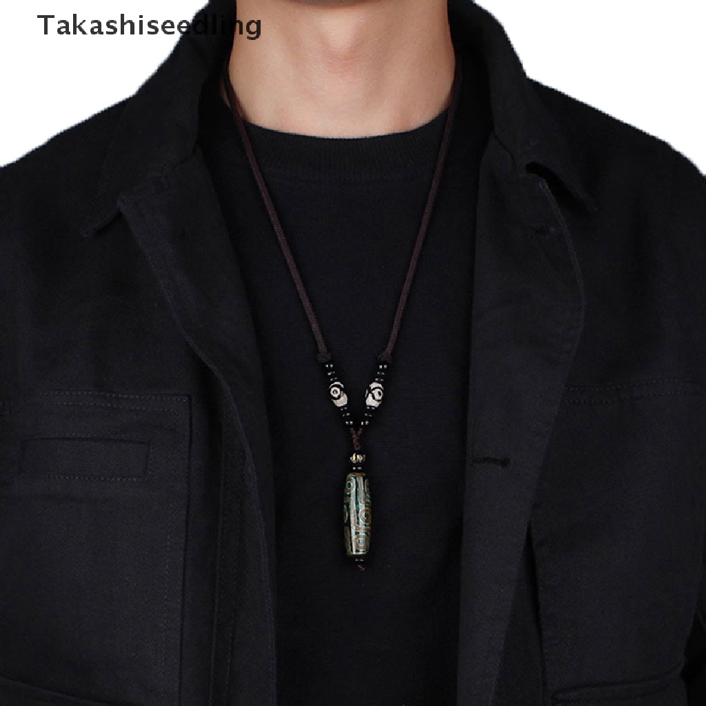 Dzi Mặt Dây Chuyền Hình Đôi Mắt Ma Thuật Takashiseedling