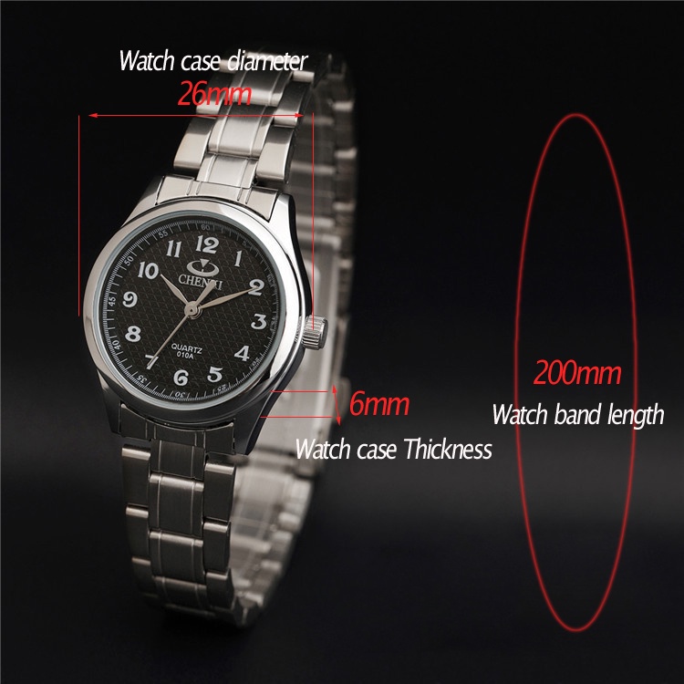 Đồng Hồ Đeo Tay Chexi Bằng Thép Không Gỉ Siêu Mỏng Chống Nước Thời Trang Cho Nữ