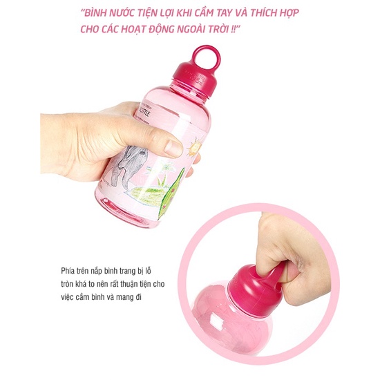Bình Nước Lock&Lock Bisfree In tranh con voi  - ABF624G