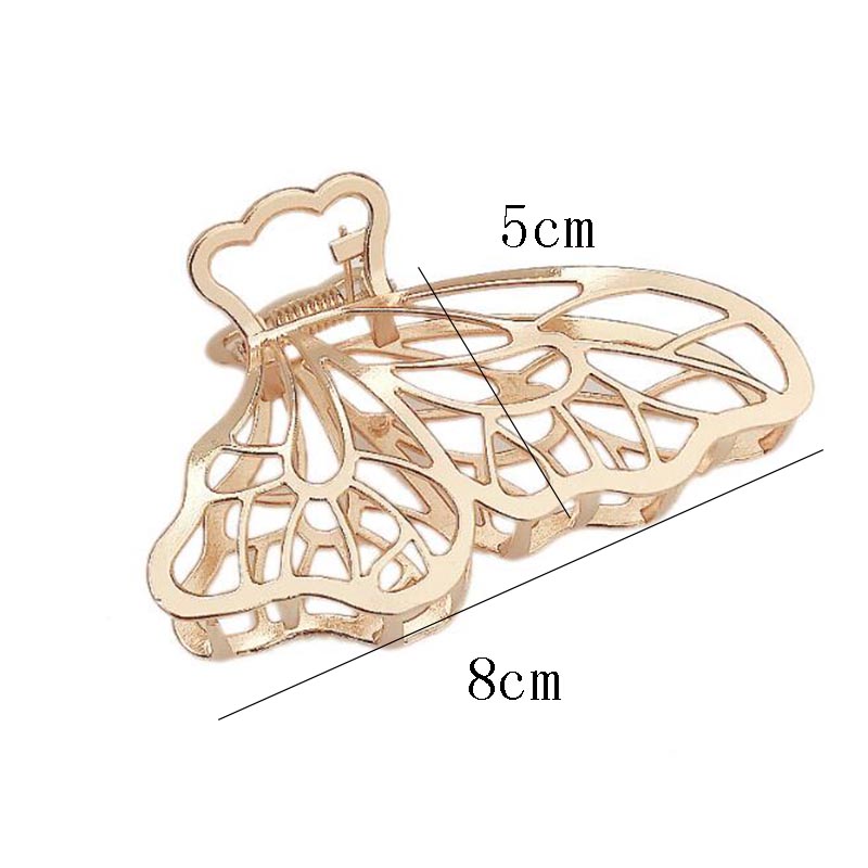 Kẹp tóc kim loại hình bướm độc áo cho nữ