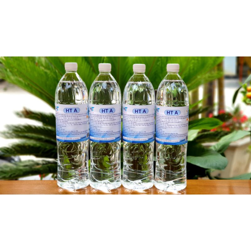4 chai muối điện hoá Anolyte HT - HTA ( nước A) loại 1500ml