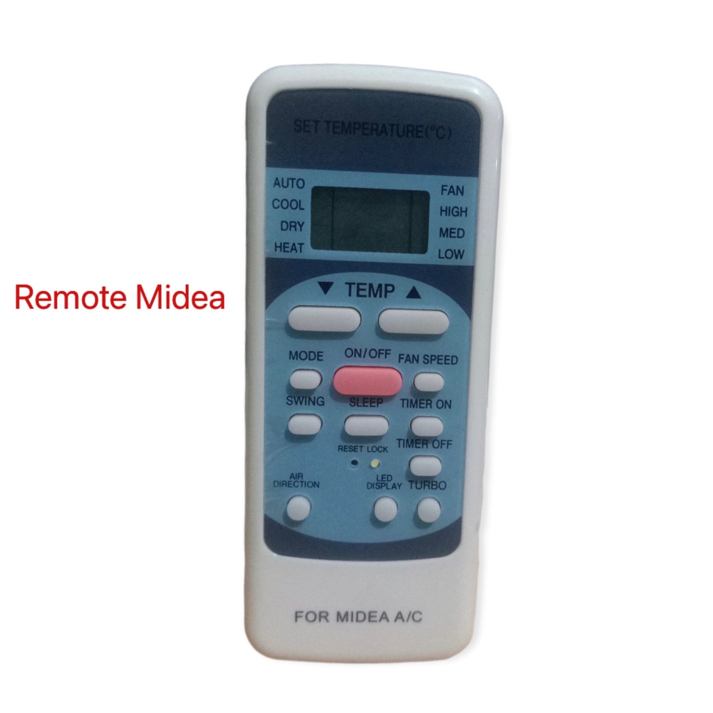 Điều khiển máy lạnh Midea nhiều loại ( tặng cặp pin ) / Remote máy lạnh Midea