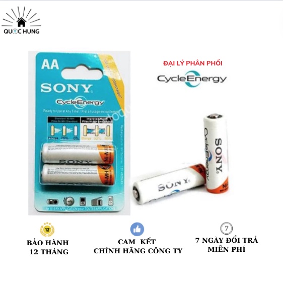 Pin Sạc Aa Sony Dung Lượng 4600Mah Vỉ 2 Viên
