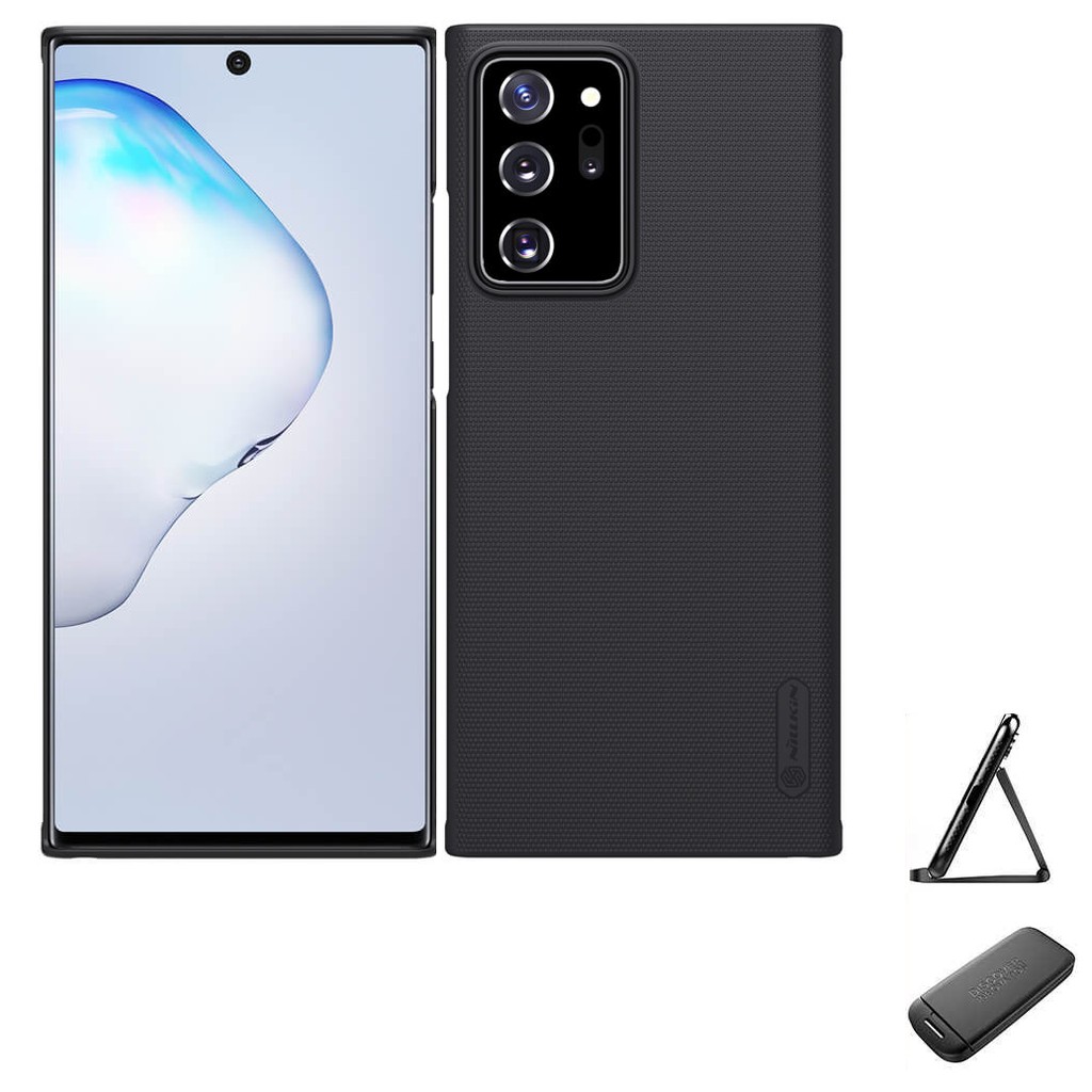 Ốp Lưng Sần Chống Sốc Cho Samsung Galaxy Note 20 / Note 20 Ultra hiệu Nillkin (tặng kèm giá đỡ) - Hàng chính hãng