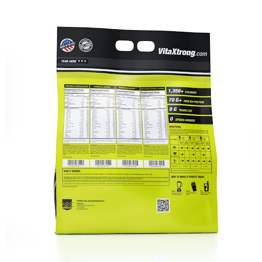 Thực Phẩm Bổ Sung Tăng Cân và Cơ Nạc VitaXtrong Mega Mass Xtreme 1350 5.4kg - Chính hãng