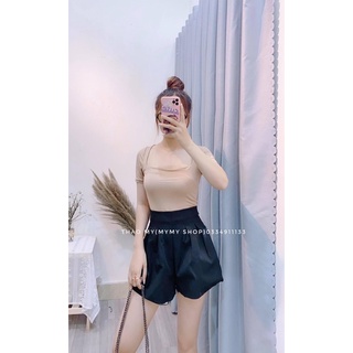 Quần phồng cạp cao siêu tôn dáng