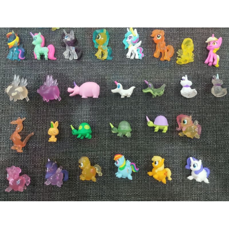 Bộ 4 mô hình ngựa, mèo, khủng long... Pony nhỏ xinh chính hãng Hasbro trang trí tiện lợi