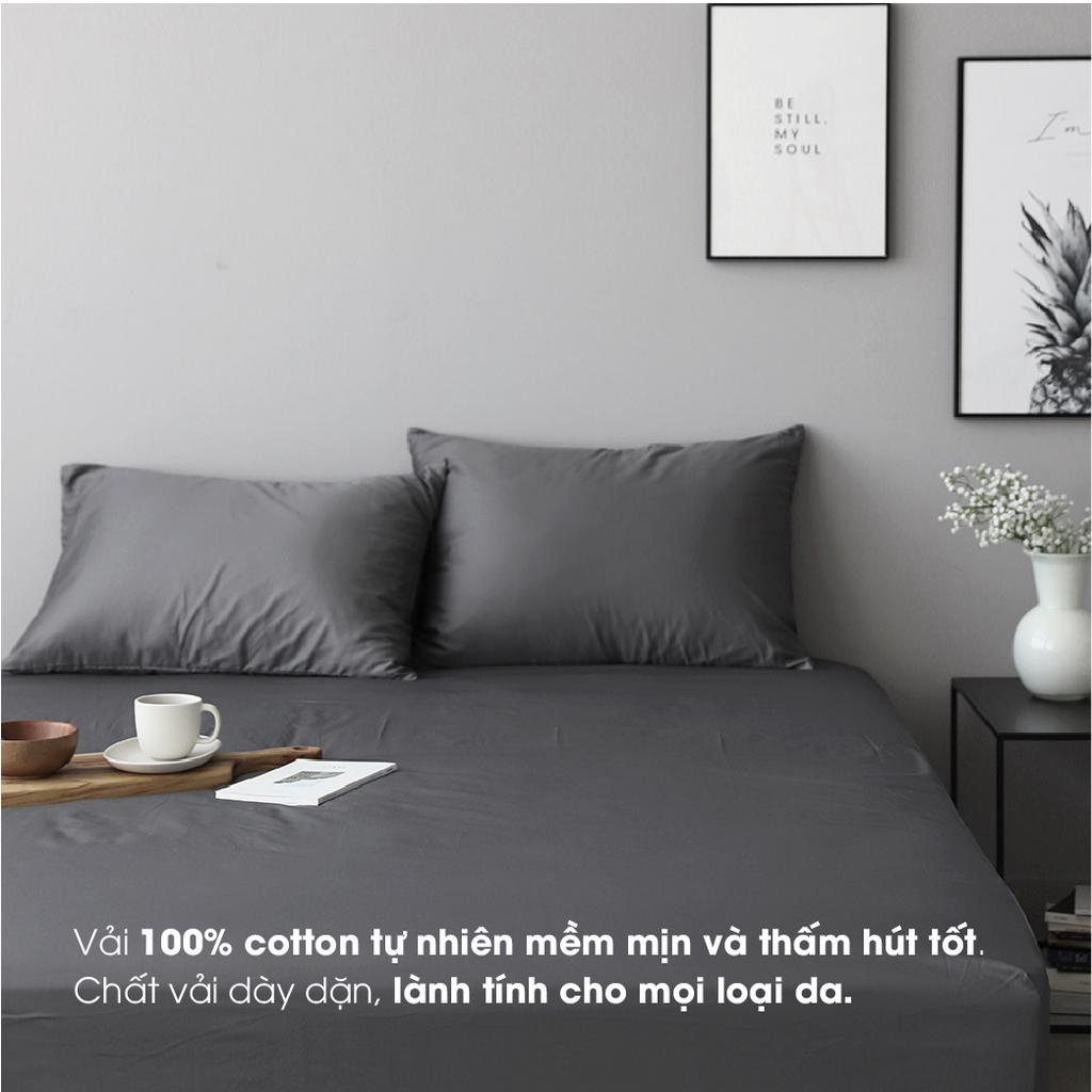 Set ga giường Changmi Bedding 100% Cotton Sateen Hàn Quốc thoáng mát, siêu bền