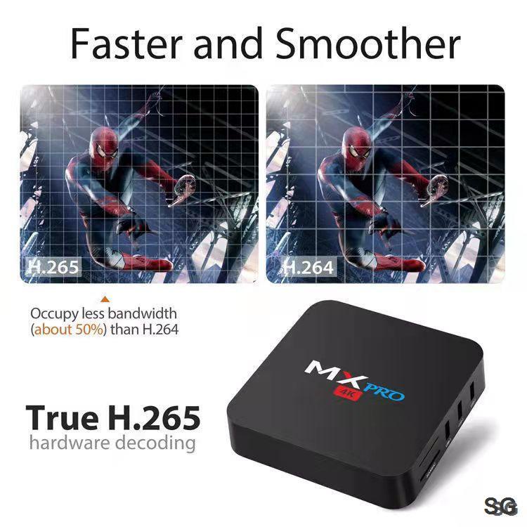Hộp Thông Minh S905w HD set top box 4K 2.4G 8Gb / 128ggb WiFi Android 10.1 Và Phụ Kiện