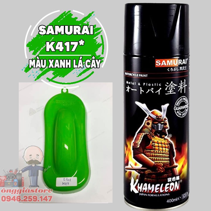 SƠN SAMURAI MÀU XANH LÁ CÂY - GREEN K417