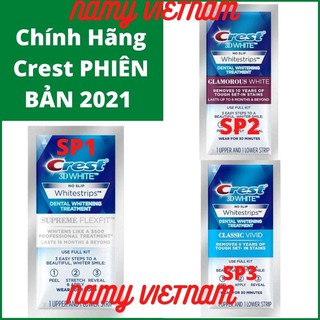 Miếng dán trắng răng ❤ FREESHIP ❤ Miếng dán Crest 3D White Whitestrips - trắng răng Crest 3D White siêu trắng
