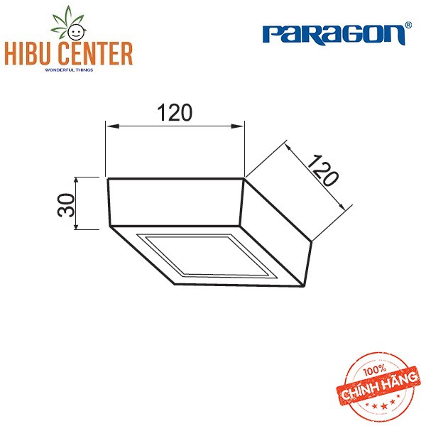 Đèn LED Paragon Downlight Gắn Nổi (PSDNN Series) - 6W/ 12W/ 18W - Ánh Sáng Vàng/ Trung Tính/ Trắng. Hàng Chính Hãng