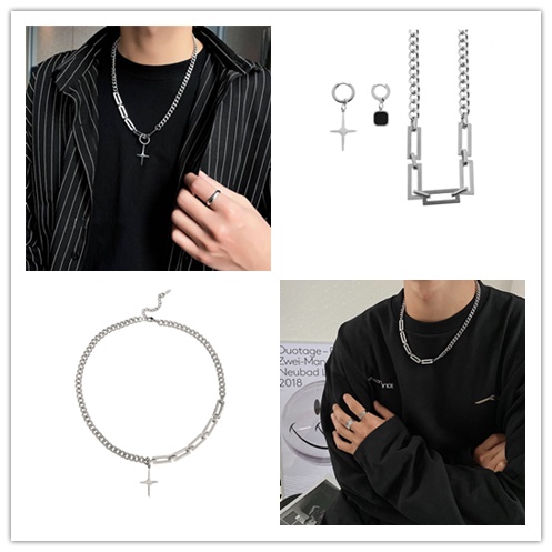 Vòng cổ Thép Titan Phong Cách Hip hop Thời Trang Cho Cặp Đôi