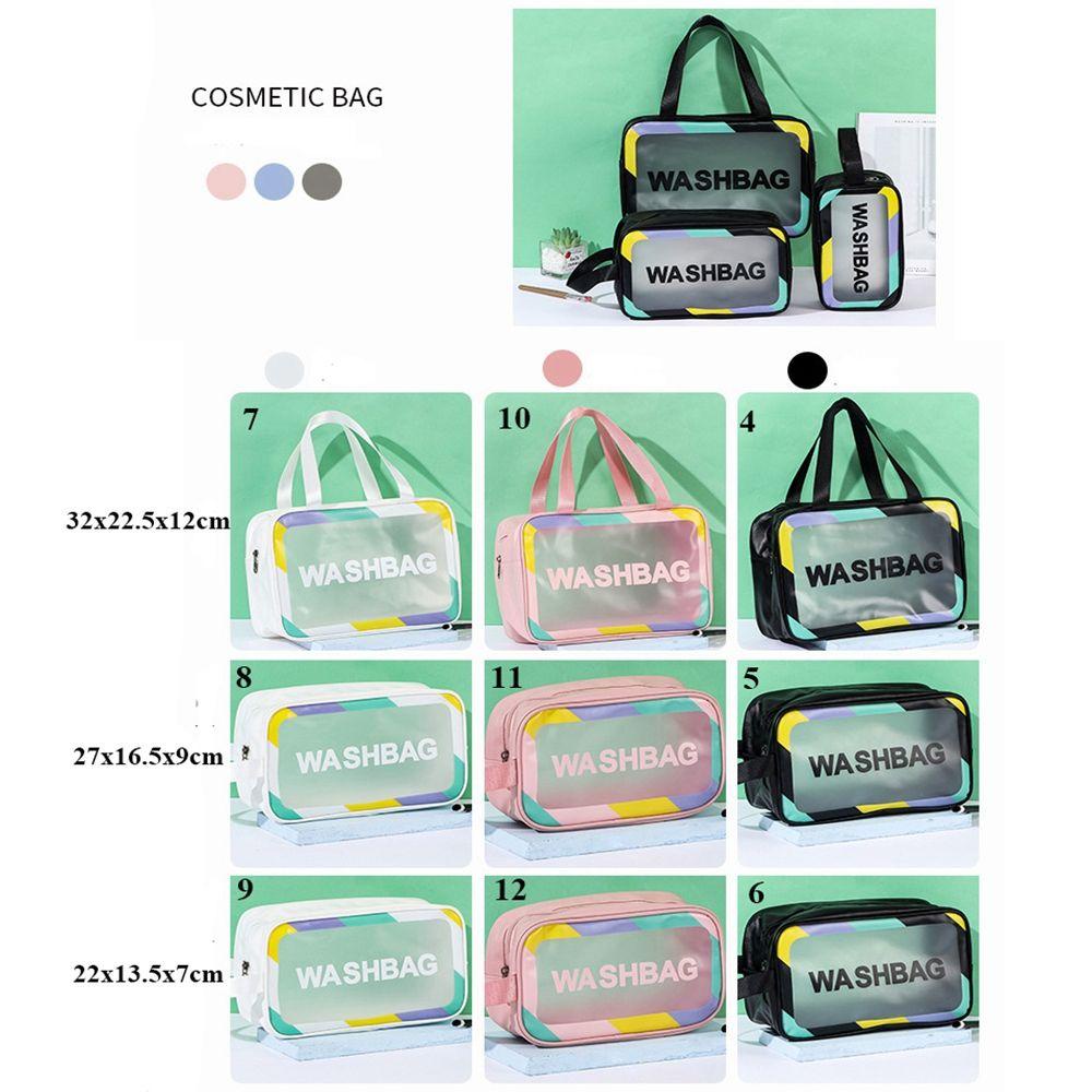 YNATURAL High Quality PVC Bags Wash Bags Clear Makeup Cases Travel Organizer Beauty Case Storage Make Up Pouch Transparent Beautician Cosmetic Holder