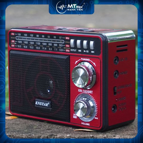 Đài FM RADIO KN-1030BT- Loa nghe nhạc kết hợp đài radio - Phong cách cổ điển vintage - sang trọng, bass trầm ấm