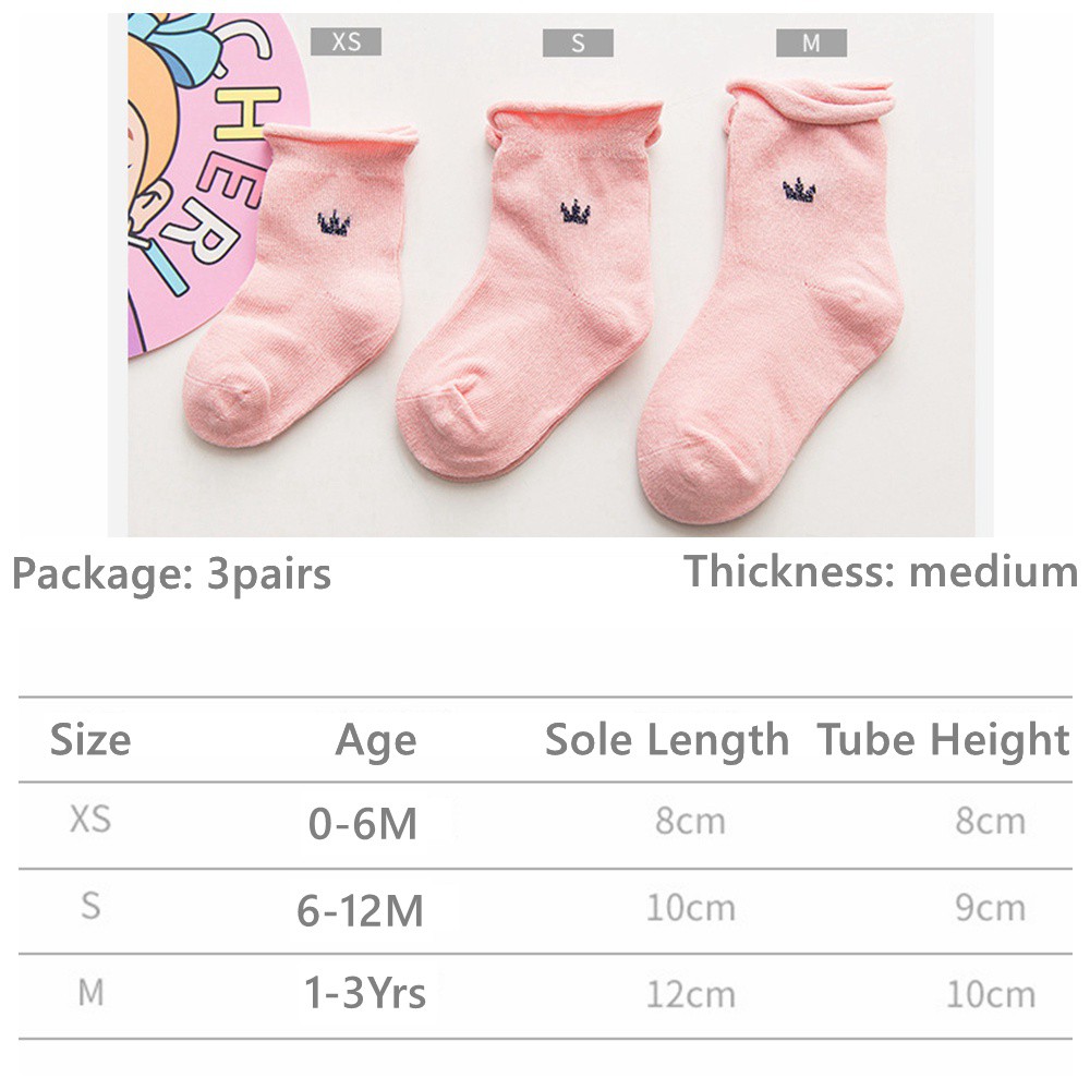 Vớ Cotton 3 Trong 1 Xinh Xắn Cho Bé