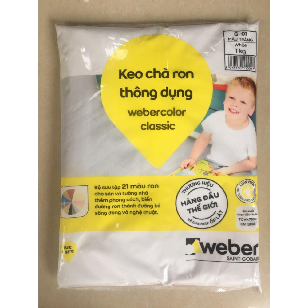 Keo chà ron, Keo chít mạch gạch WEBER Nhiều Màu Túi 1kg