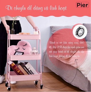 Kệ đa năng cao cấp Pier (kệ đựng đồ đa năng có bánh)