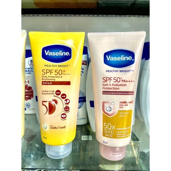 [MẪU MỚI 2022] VASELINE 50X HEALTHY BRIGHT SPF50+ PA++++ Daily Proctection &amp; Brightening Serum