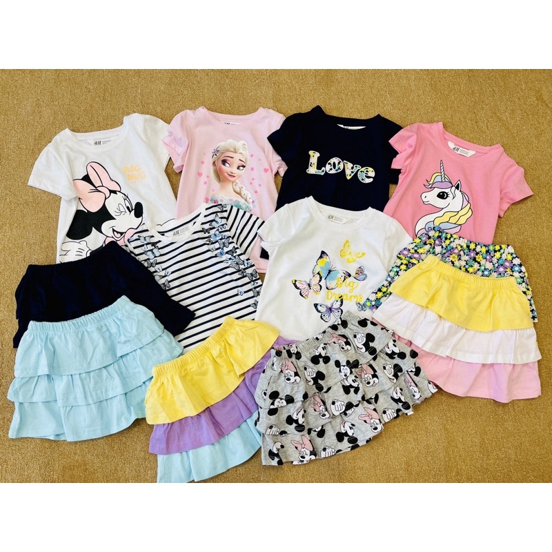 Bộ áo kèm chân váy bé gái HM