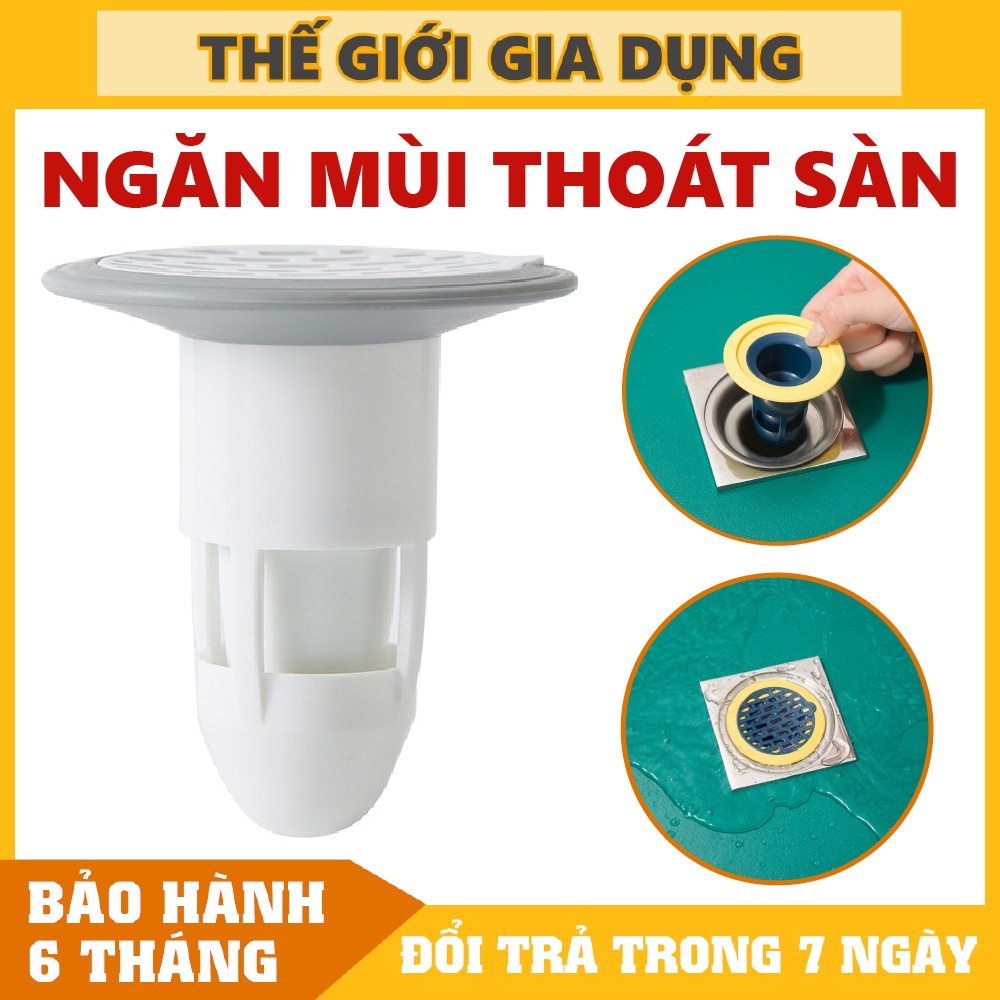 Nút bịt cống chặn mùi hôi cống, ngăn mùi hôi thoát sàn lọc tóc rơi tránh tắc cống, ngăn côn trùng gián rết mẫu 2022