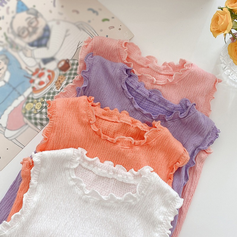 Áo Sát Nách Bảo Vệ Bụng Cho Bé Gái 0-3 Tuổi