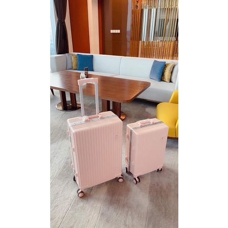 Vali du lịch - Vali khung nhôm khoá sập ,khoá kéo cao cấp có size 20,24