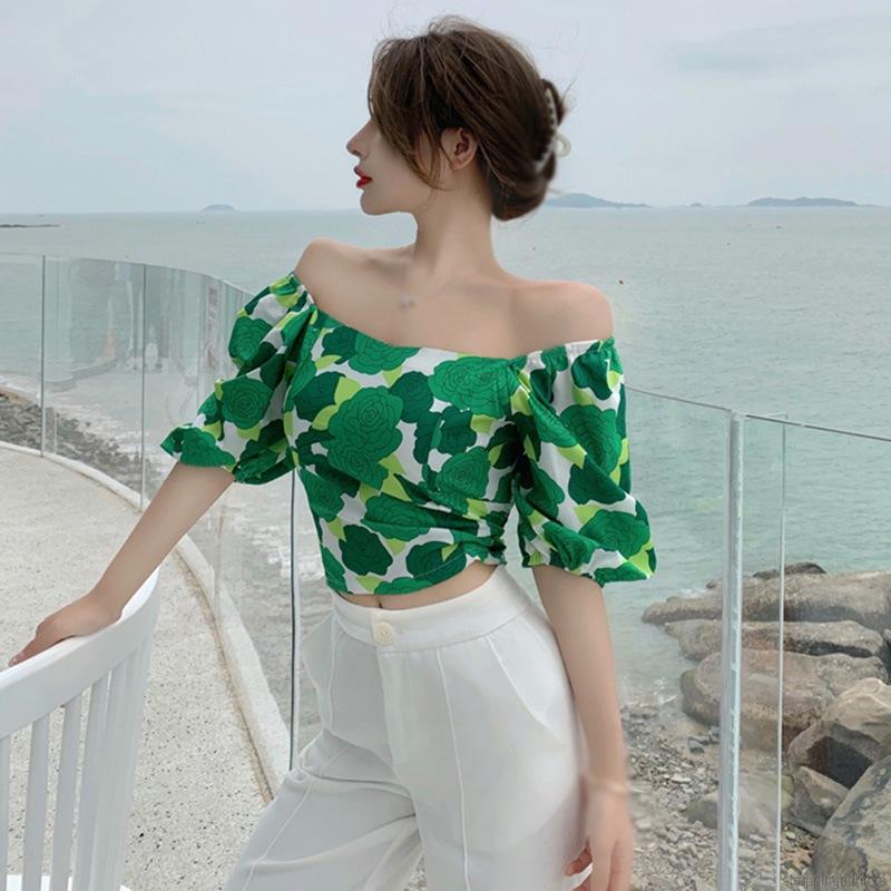 Áo Voan Tay Ngắn Cổ Vuông Dáng Ôm Quyến Rũ Trẻ Trung Cho Bạn Gái | BigBuy360 - bigbuy360.vn