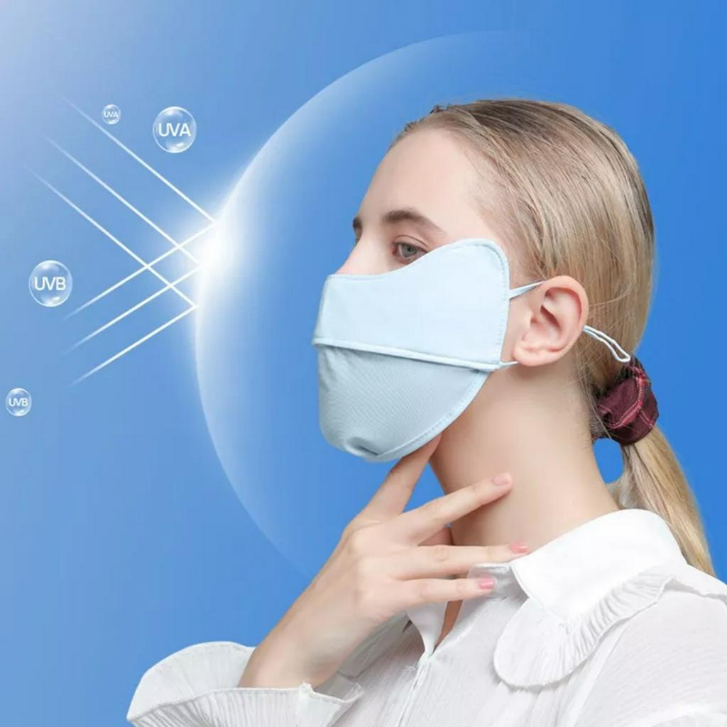Khẩu Trang Chống Tia U.V, Khẩu Trang Chống Nắng Che Trán,Kín Cả Mặt Thời Trang Nam Nữ Siêu Hot