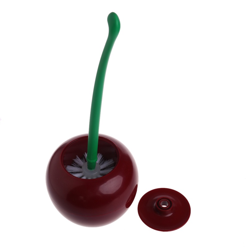 Bàn Chải Chà Toilet Bằng Nhựa Hình Quả Cherry Dễ Thương