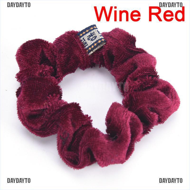 Dây Buộc Tóc Đuôi Ngựa Bằng Nhung Co Giãn Cho Nữ