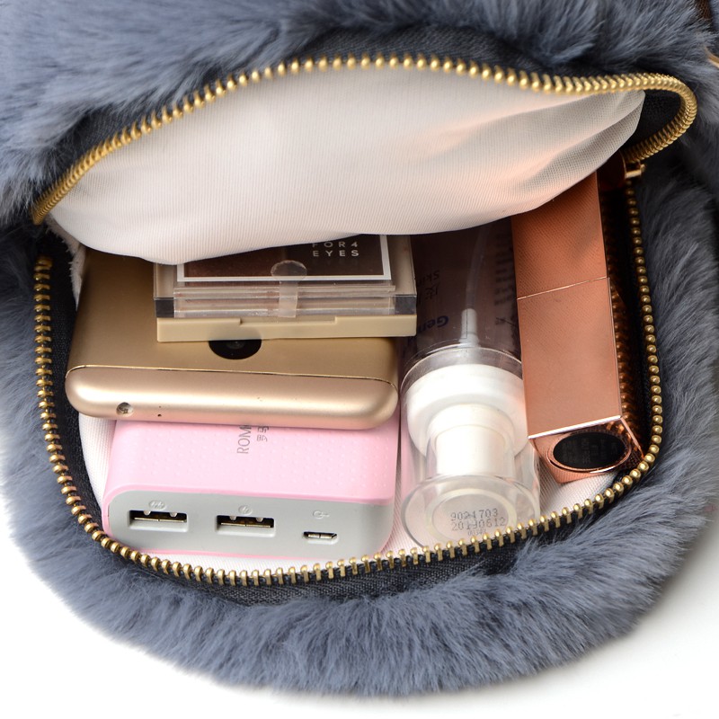 Túi đeo hình gấu bông siêu dễ thương .kiêm ba lô long mềm mượt 98107