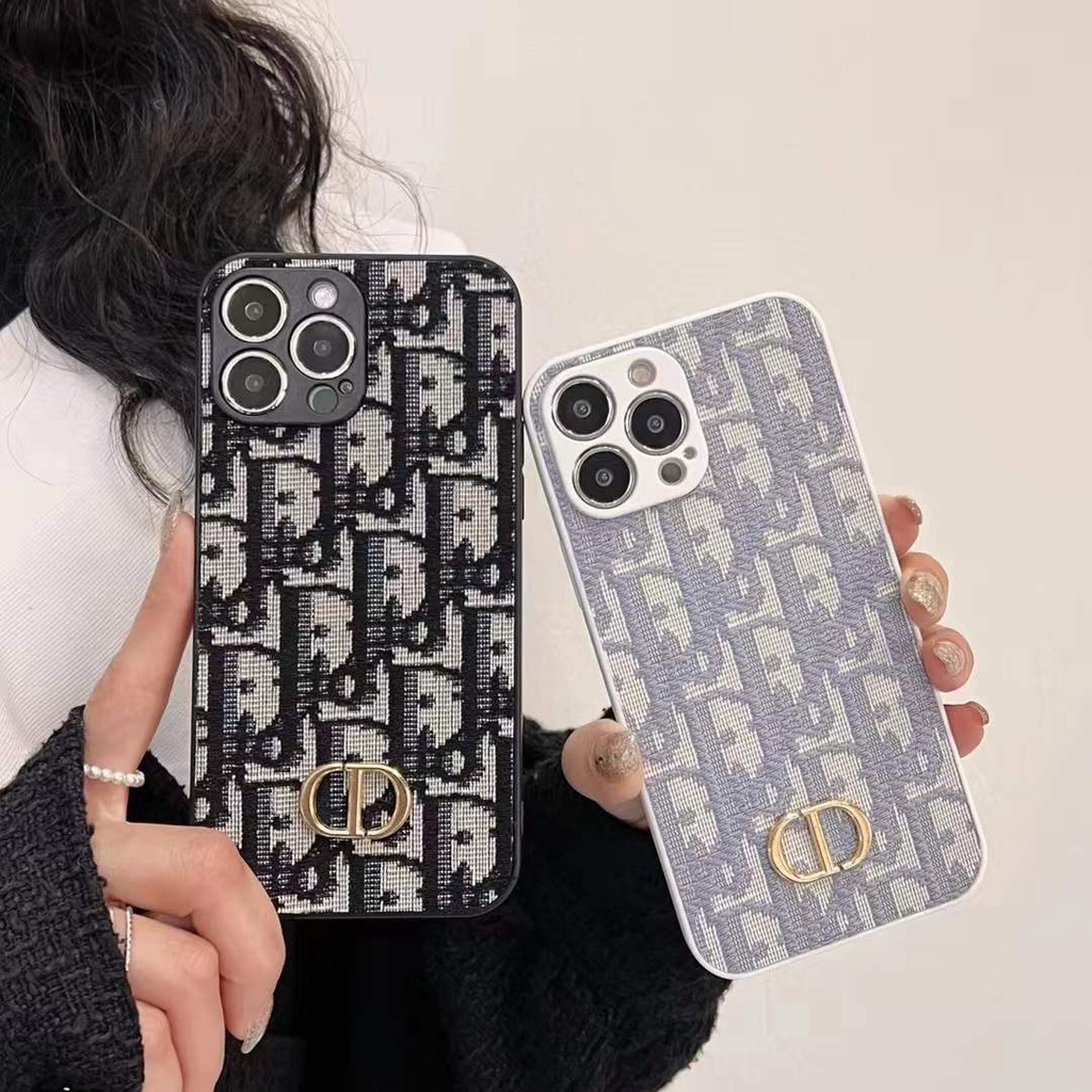 Ốp điện thoại thêu logo DIOR thích hợp cho IPHONE 13 Pro Max I13 13PRO 11 Pro Max 12 Pro Max X Xs Max 7plus 8plus
