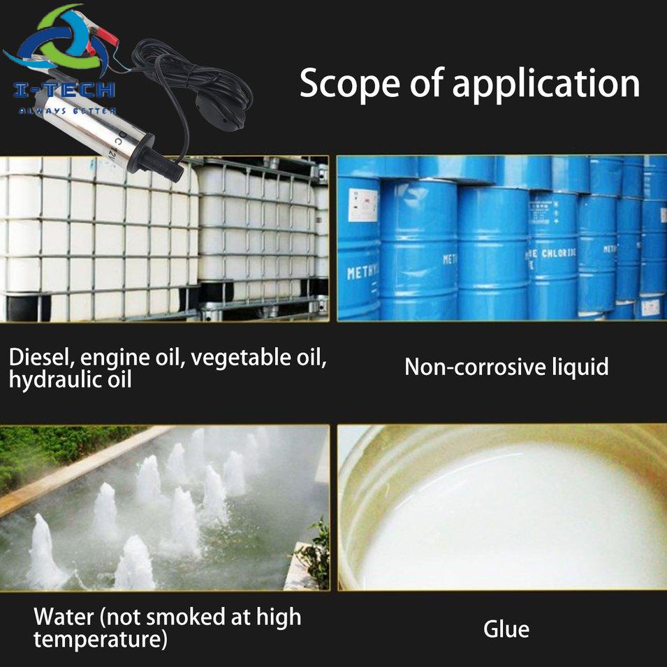 ⚡Khuyến mại⚡12V 38mm Electric Fuel Transfer Pump Water Oil Transfer Refueling Submersible Pump For Diesel Water Pump Car Motorbike | BigBuy360 - bigbuy360.vn