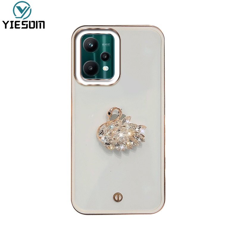 Ốp Điện Thoại Silicon Mềm Trong Suốt Đính Kim Tuyến Sang Trọng Cho Realme 9i 9 8 Pro Plus 4G 5G