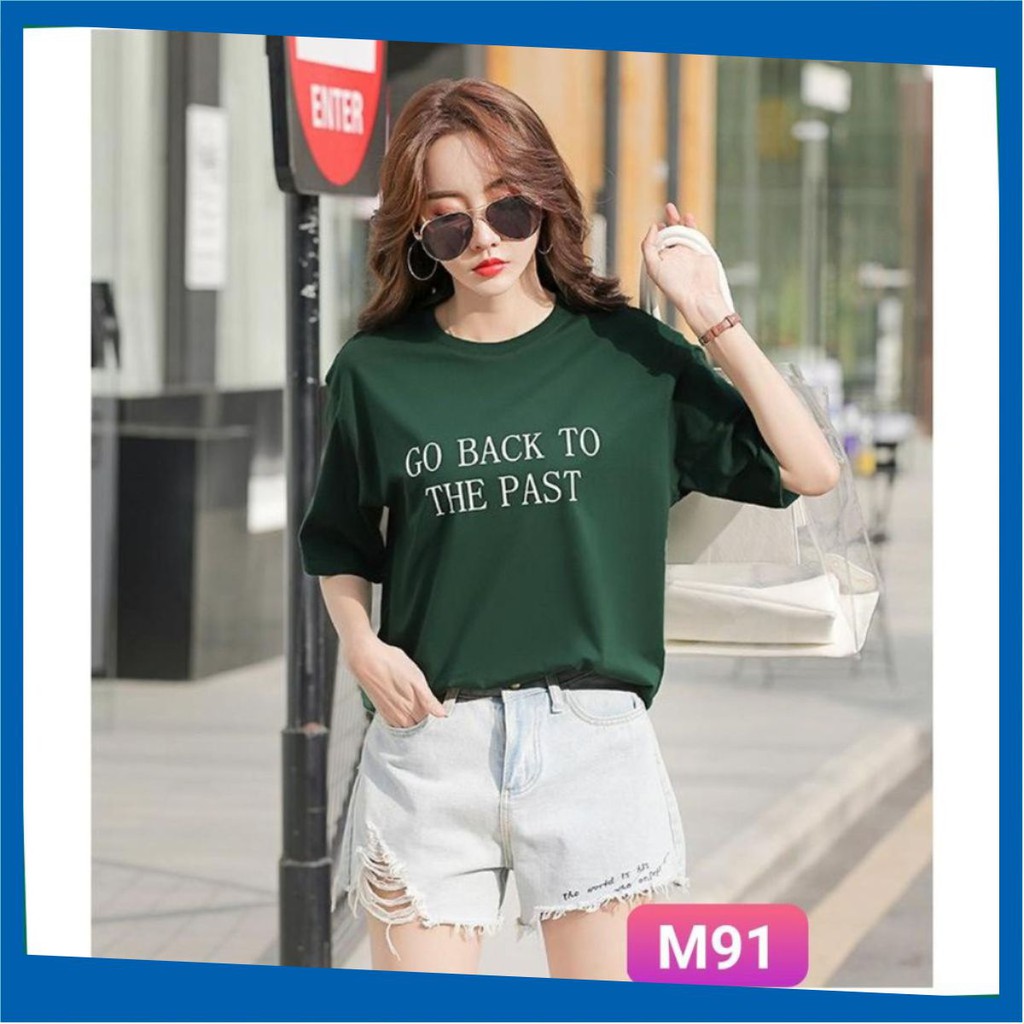 Áo Thun Nữ Tay Ngắn 🔴FREESHIP🔴 Áo phông nữ thun cotton, mịn, mát, sành điệu in chữ MS M91