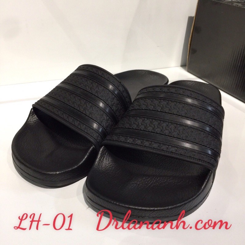 DÉP BÁNH MÌ 3 SỌC ĐEN