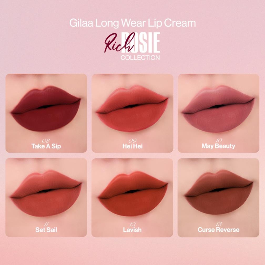 Son kem Gilaa  Long Wear Lip Cream