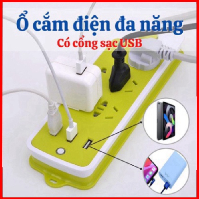 Ổ cắm điện đa năng 9 ổ chống giật - An toàn khi sử dụng.