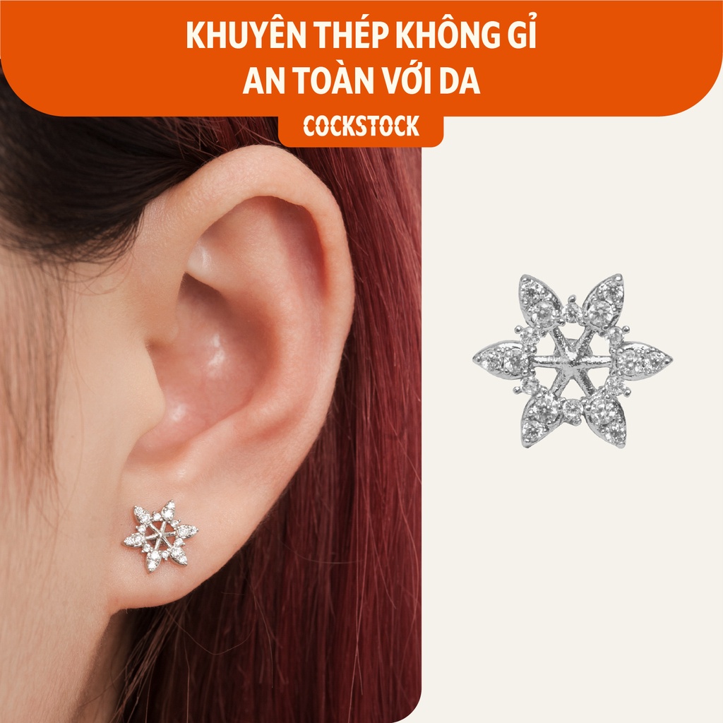 Khuyên tai đá Wheel CockStock