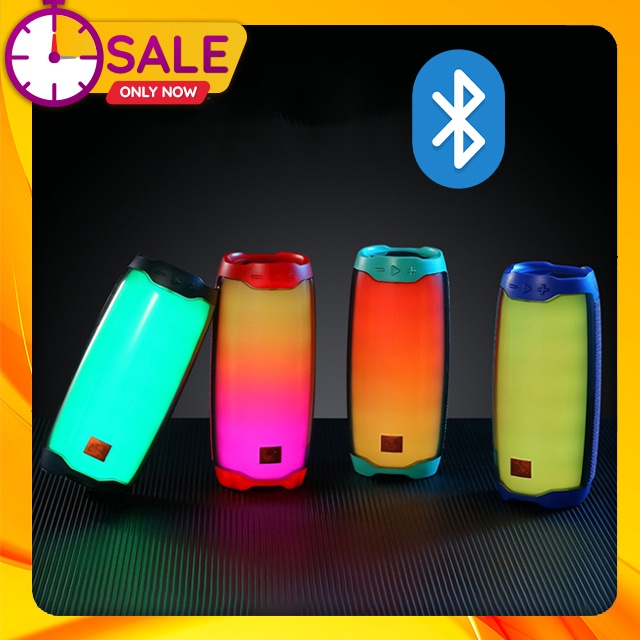 Loa Di Động Cầm Tay Bluetooth Công Suất Lớn PLUSE4 Có Led RGB Nổi Bật Dùng Cho Máy Vi Tính PC, Laptop, Tivi