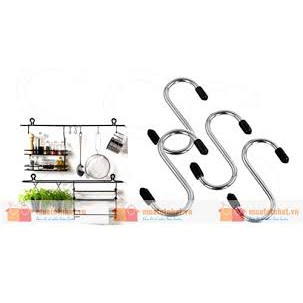 Set 4 Móc Treo Inox Hình Chữ S