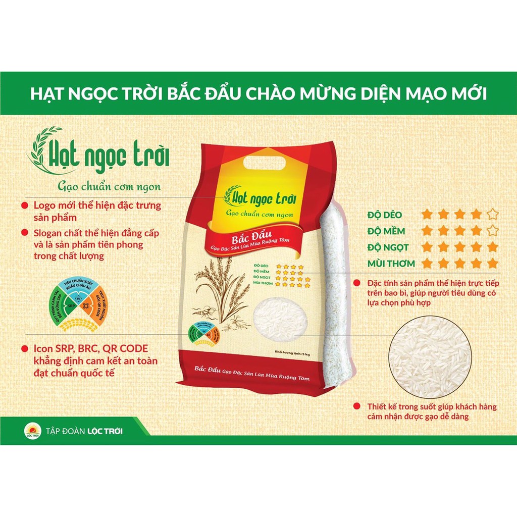 Gạo Hạt Ngọc Trời Bắc Đẩu Túi 5kg - Date mới nhất | BigBuy360 - bigbuy360.vn