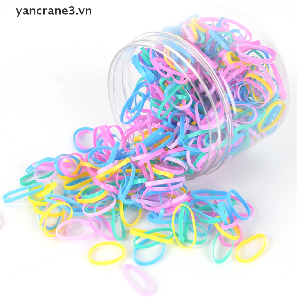 Hộp 500 Dây Thun Buộc Tóc Đuôi Ngựa Co Giãn Làm Đẹp Tiện Lợi {YAN3}  {yancrane3.vn}
