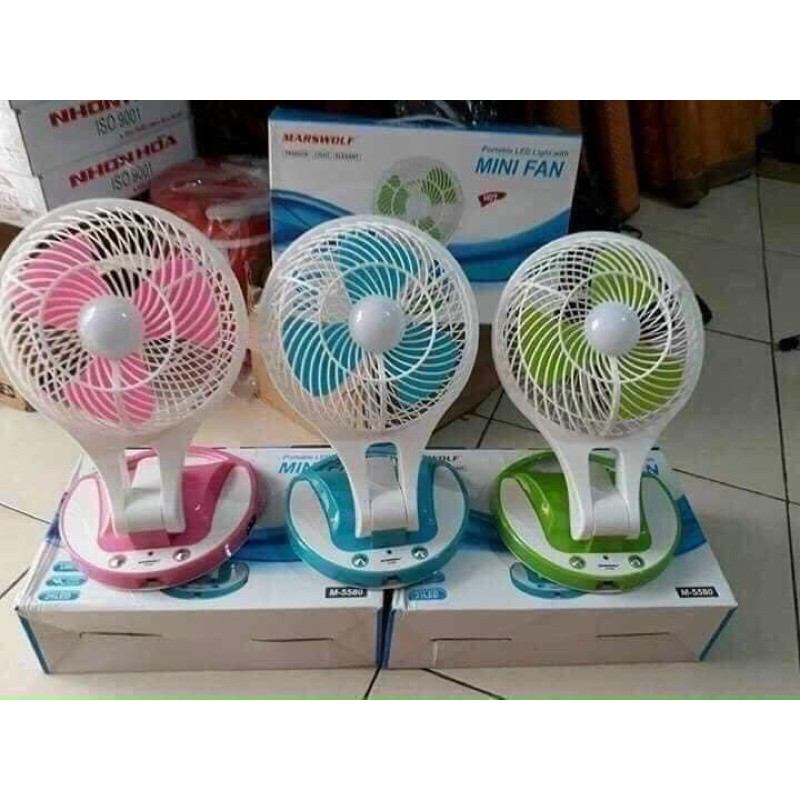 Quạt tích  điện  mini fan 5580