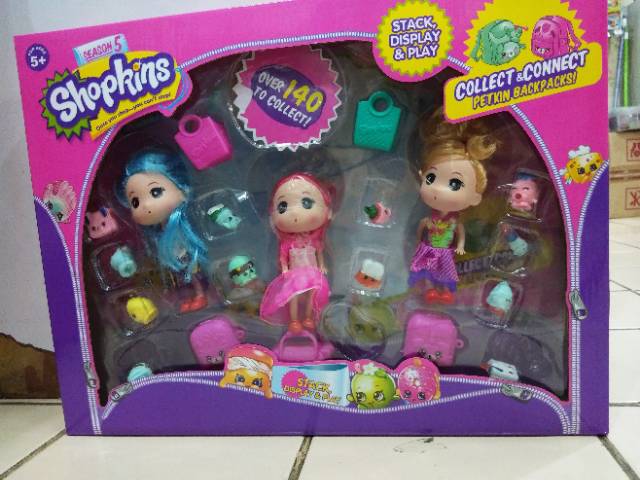 (hàng Mới Về) Bộ 5 Sản Phẩm Trang Điểm Shopkins Season