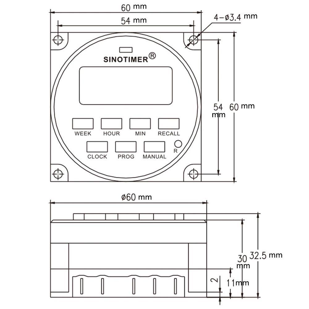 Công Tắc Hẹn Giờ Thông Minh AC 110V 120V 220V 230V