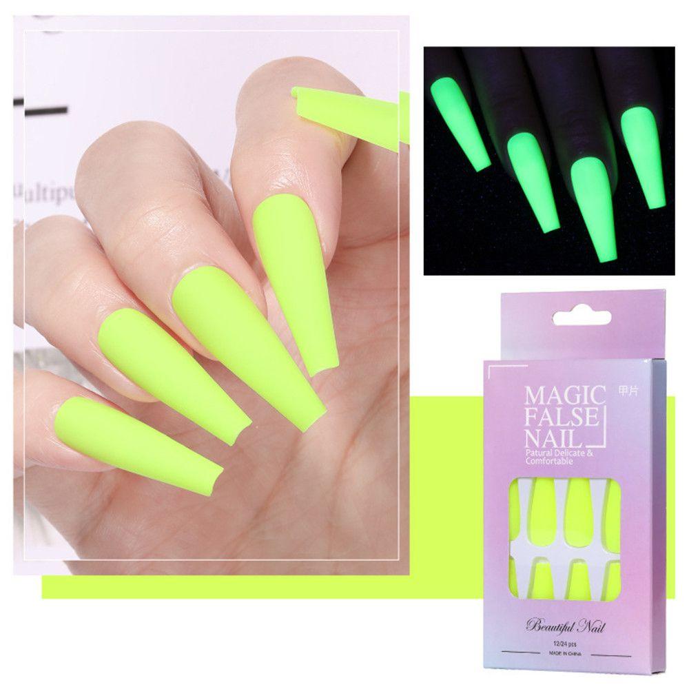 MELODG Bộ 24 Móng Tay Giả Thời Trang