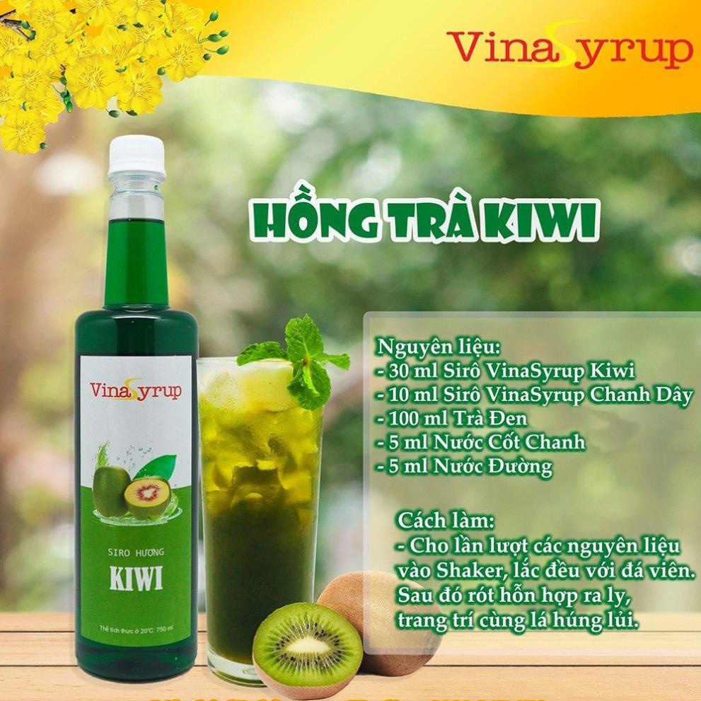 Siro Vina Syrup Chai 750ml - Syrup Làm Trà Trái Cây Đủ Các Mùi Vị